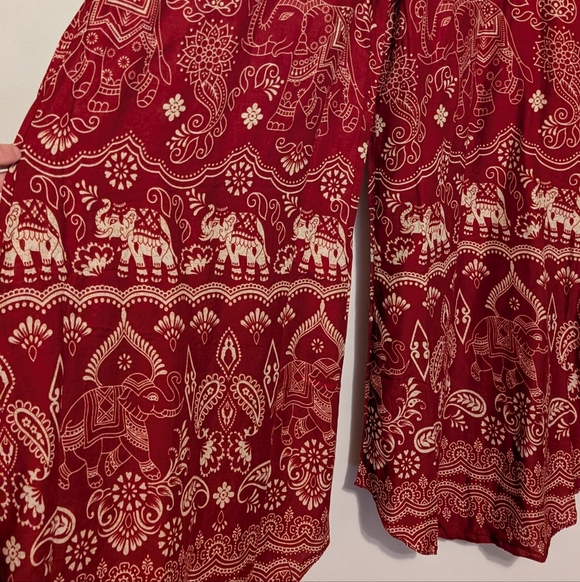 Kathmandu Red Boho Pants Women's Standard Size New With Tags. - Picture 2 of 12